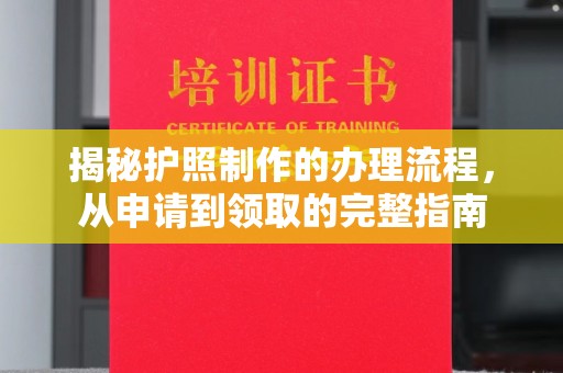 印江揭秘护照制作的办理流程，从申请到领取的完整指南