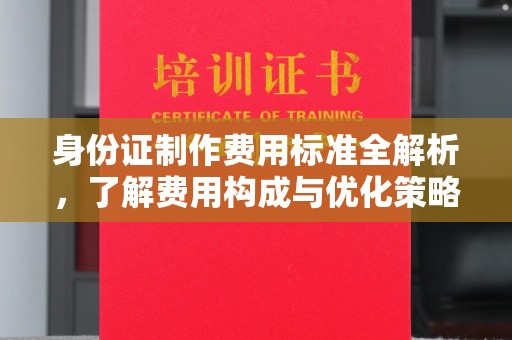 印江身份证制作费用标准全解析，了解费用构成与优化策略